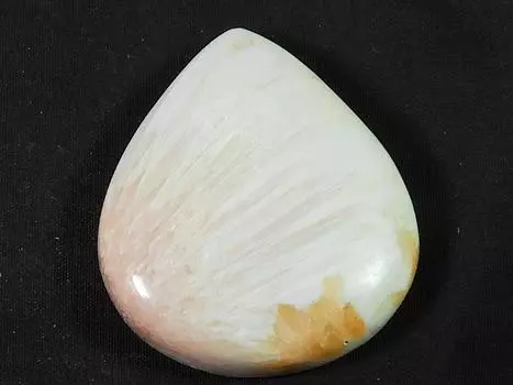 90Cts. Розовый сколоцит груша лечебный кристалл кабошон россыпью драгоценный камень 36X42X9MM SK-2473