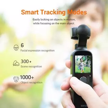 90FUN Capture 1 Камера для видеоблогов Ручная 3-осевая стабилизированная карданная камера для видеоблогов Редактирование в один клик AI Интеллектуальное отслеживание Видео 4K/60 кадров в секунду 116 градусов чёрный