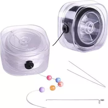 90M эластичные нити шнуры плоские шелковые квадратные коробки 0.8MM цветные хрустальные нити для DIY изготовления ювелирных изделий браслеты из бисера ожерелья струны красный