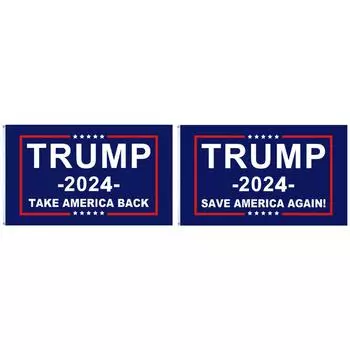 90x150 см Флаг Дональда Трампа Флаг Трампа 2024 для домашнего декора (ВЕРНИТЕ АМЕРИКУ)