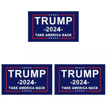 90x150 см Флаг Дональда Трампа Флаг Трампа 2024 для домашнего декора (ВЕРНИТЕ АМЕРИКУ)