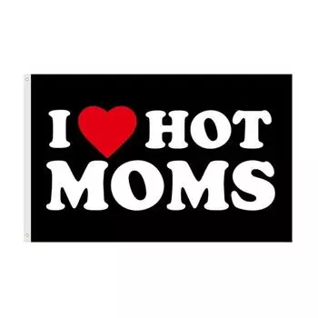 90x150 см Флаг «Я люблю мам, пап», флаги «Я люблю горячих пап, мам», забавный баннер для украшения дома и на улице, на День матери, отца и день рождения, гобелен, подарки MOMS