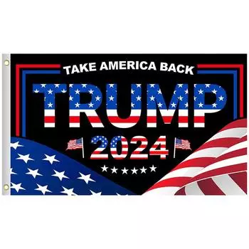 90x150cm Trump American Flag Fade Resistant Donald Trump Flag UV Protection Funny Trump Outdoor Banner for Home Decoration 01