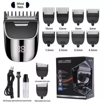 913 Многофункциональная светодиодная машинка для стрижки волос: Freestyle Quick-Cut для стилей Carving и Oil Head 913 New Hair Clipper Set