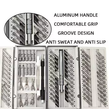 91 в 1 Набор отверток Компьютерные часы Малый точный демонтаж Ручные инструменты Ремонт Многофункциональные аппаратные инструменты