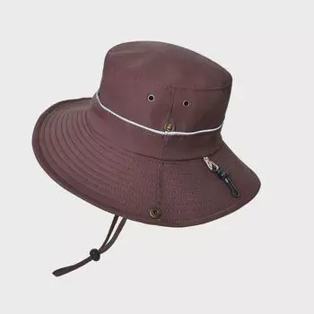 9219 New Arrival New Arrival Outdoor Sun Hat Men Summer Breathable Mountaineering Fishing Hat Big Brim Sun-Proof Bucket Hat Coffee