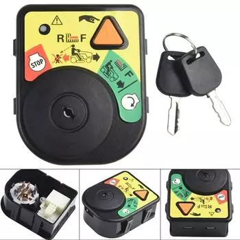 925-06119B, 925-04227B и комплект ключей, с 2 ключами, прямые сменные детали для зажигания One Size чёрный