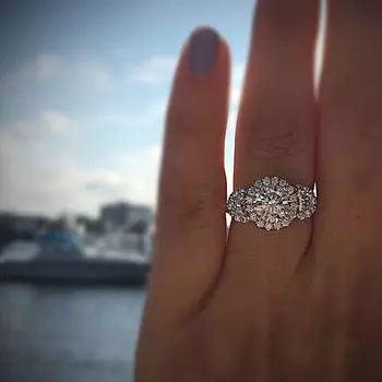 925 Perak Murni Mewah Bulat Lapisan Ganda Kubik Zirkon Cincin Pernikahan untuk Pengantin Wanita Cincin Pesta Pertunangan Perhiasan Bagus 10