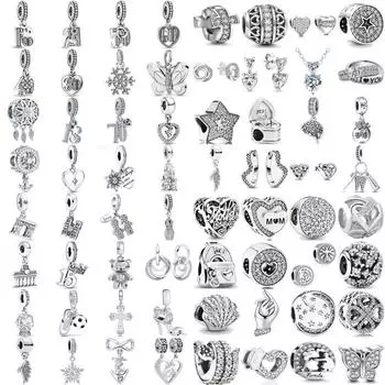 925 посеребренные белые бусины для ловца снов подходят для оригинального браслета с подвесками для женщин DIY ювелирные аксессуары