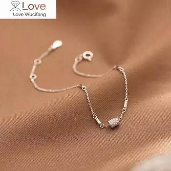 925 пробы серебряная цепочка с регулируемым размером геометрический браслет с подвесками и браслет для женщин свадебные украшения вечеринка