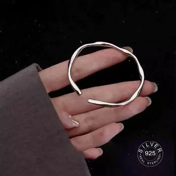 925 пробы стерлингового серебра хип-хоп толстый браслет Sparling для женщин мужчин винтажный браслет ручной работы подарок на день рождения