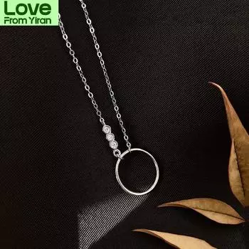 925 пробы стерлингового серебра круглый чокер ожерелье для женщин Cz изящное ювелирное ожерелье минималистичные аксессуары подарок S -N728