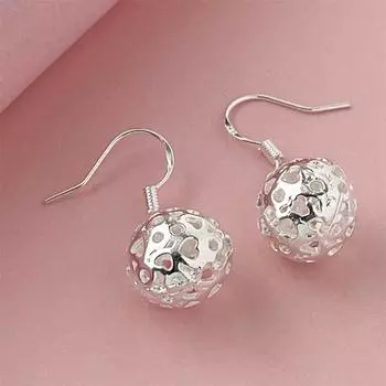 925 пробы стерлингового серебра сетка изящные серьги-подвески для женщин помолвка ювелирные изделия подарки