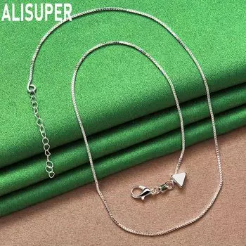 925 пробы стерлингового серебра треугольная цепочка змея цепочка ожерелье модные свадебные украшения 45CM