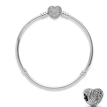 925 пробы стерлингового серебра высокого качества подлинный цвет змеиная цепочка тонкий браслет подходит европейский браслет с подвесками для женщин изготовление ювелирных изделий 19cm