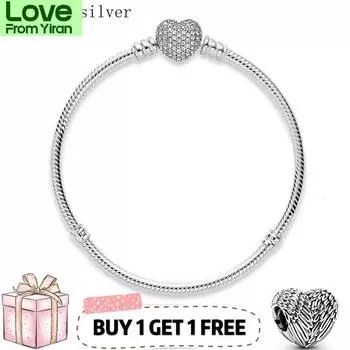 925 пробы стерлингового серебра высокого качества подлинный цвет змеиная цепочка тонкий браслет подходит европейский браслет с подвесками для женщин изготовление ювелирных изделий 19cm