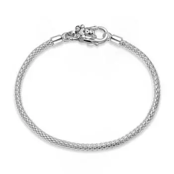 925 пробы стерлингового серебра женские браслеты на руку объятие любовь медведь застежка омар подвески браслеты женские ювелирные изделия аксессуары 4 стиля подарок 22.5cm--8.85in