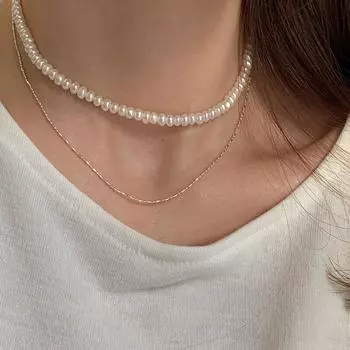 925 пробы стерлингового серебра звено цепи ожерелья шарм женские легкие простые универсальные вечерние украшения оптовая продажа Dz518