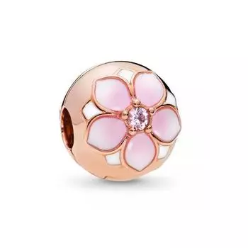 925 Серебро Розовое Золото Цвет Розовый Синий Сердце Пасьянс Клип Diy Шарм Подходит Подвески Браслет Diy Женщины Оригинальные Бусы Ювелирные Изделия