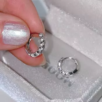 925 серебряные игольчатые спиральные серьги-завитки женские индивидуальные ретро нишевые темпераментные изысканные циркониевые украшения для ушей 925 silver needles