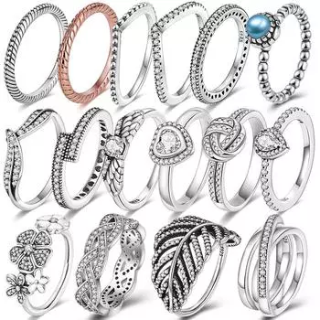 925 Серебряные Кольца Крест Кольца для Женщин Прозрачный CZ Свадьба Помолвка Подарок Женские Серебро 925 Кольца Изысканные Ювелирные Изделия Anel 6