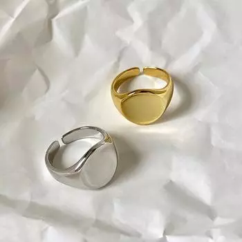 925 Серебряные открывающиеся кольца для женщин, пар, новая мода, простое гладкое круглое кольцо ручной работы, ювелирные изделия для вечеринок, подарки Resizable золотой