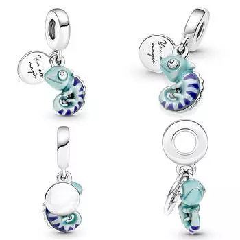 925 Серебряные подвески в виде насекомых, темперамент, бабочка, хамелеон, подвеска, пчела, мотылек, бусина для подвесок, браслет, изготовление ювелирных изделий 1pcs