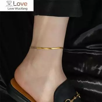 925 Серебряные Простые Браслеты На Ногу Змеиная Кость Сердце Продажа Ювелирные Изделия Изысканный Подарок Для Украшения Бренда 20CM