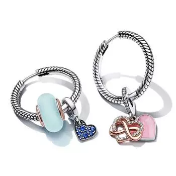 925 Серебряные серьги Pendientes De Aro Moments Para Charm Двойные серьги-кольца Женские серьги подходят Оригинальные серьги ювелирные изделия