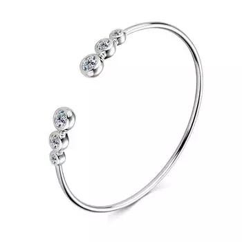 925 Серебряный браслет Ins Wind Moissanite Solid, женский модный браслет высокого класса moissanite (second pass drill pen) золотой