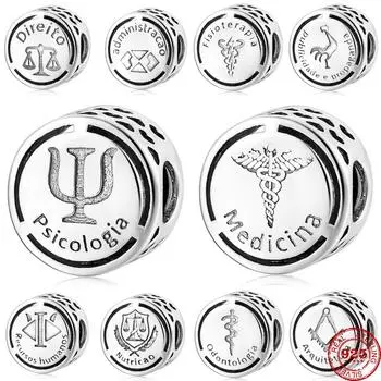 925 Серебряный Браслет Серебряные Шармы Бусины Для DIY Модные Ювелирные Изделия Подарочные