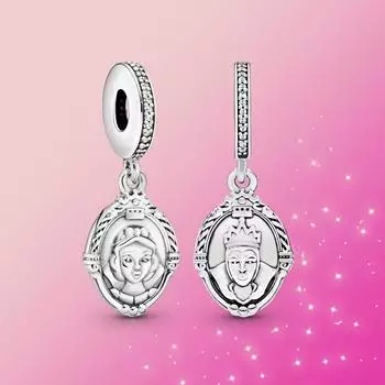 925 Серебряный Подвеска Ювелирные Изделия Белоснежка Мотаться Шарм 7 Гномов Красное Яблоко Подвеска Подходит Оригинальный Модный Браслет Женский Подарок Из Бисера