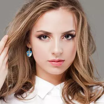 925 Серебряный Синий Лондон Топаз Стерлинг Драгоценный Камень Серьги Ювелирные Изделия