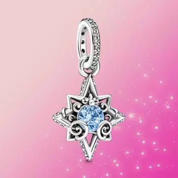 925 Серебряный Золушка Принцесса Шарм Мечта Сердце Бусина Подходит Оригинальный Модный Браслет для Женщин Ювелирные Изделия Своими Руками Подарок