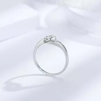 Кольцо «Дьявольский глаз» из серебра 925 пробы, женское, из золота 18 карат, с перекрученной группой бриллиантов, модное, трендовое, закрученное, обручальное кольцо No. 5