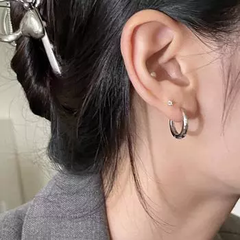 925 silver needle pentagram zircon earrings women s light luxury high-end sense versatile earrings fashion niche temperament ear buckles 925 Silver Needle