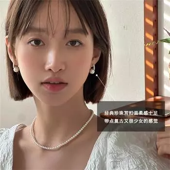 925 silver needle zircon earrings women s light luxury temperament elegant imitation pearl earrings niche high-end lady new earrings 925 silver needle