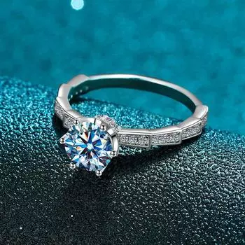 Кольцо в виде змеи из серебра 925 пробы, женское, покрытое золотом Pt950, кольцо с шестью когтями и бриллиантами из бамбука, кольцо в виде змеиной кости No. 5