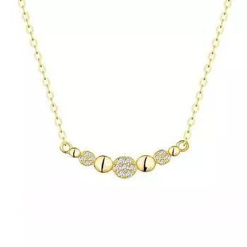 925 Sterling Silver, A String Of Disc Necklaces, Simple One-Word Geometric Collarbone Chains, Versatile Ins Niche Exquisite Neck Chains 925 Silver