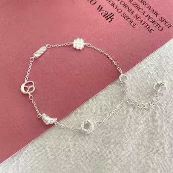 925 sterling silver alkaline water knot bread stud earrings women s ins niche premium waffle earrings light luxury fashion earrings 925 Silver