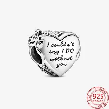 925 Sterling Silver Bridesmaid S Heart Moments Series Pendant Charm Suitable For Brand 3mm Bracelet Diy Gift Making