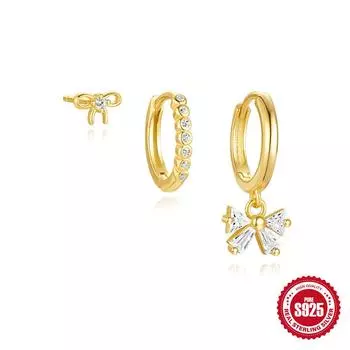 925 Sterling Silver Diamond Earrings Women S Simple Niche Earrings Cold Style Fashion Versatile Square Diamond Pendant Set Jewelry 925 Silver