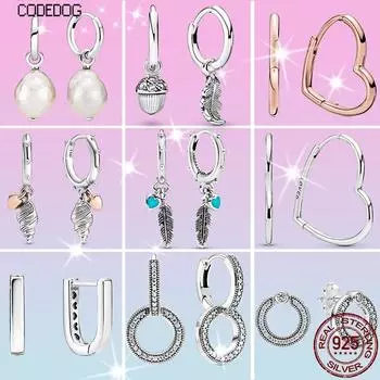 925 Sterling Silver Earrings Women s Fashion Statement Earrings Accessories