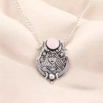 925 Sterling Silver Natural Rose Chalcedony Gemstone Handmade Jewelry Pendant CP-22-19