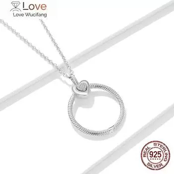 Ожерелье из стерлингового серебра 925 пробы, элегантное ожерелье с длинными цепочками и жемчугом для женщин, модные ювелирные изделия Ctn228