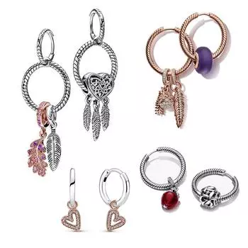 Серьги O из стерлингового серебра 925 пробы, модные классические геометрические женские серьги, асимметричные серьги, ювелирные изделия