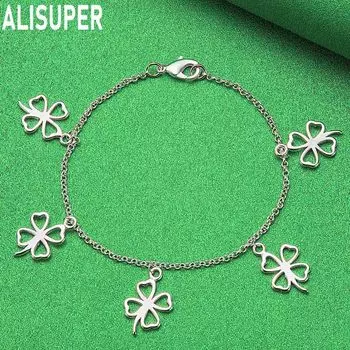 925 стерлинговое серебро,925,925 серебро,Ювелирные изделия с подвесками,Модные ювелирные изделия,Ювелирные изделия,925 ювелирные изделия,925 серебряный браслет 20CM