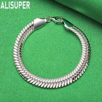 925 стерлингового серебра 10 мм змея цепи модные свадебные украшения 20CM