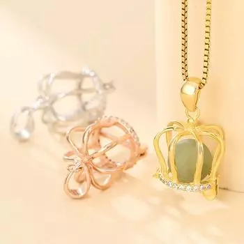 925 стерлингового серебра 6-10 мм ободок кабошон пустая установка круглая корона кулон основа для самостоятельного изготовления ювелирных изделий аксессуары 2*1.05*2cm