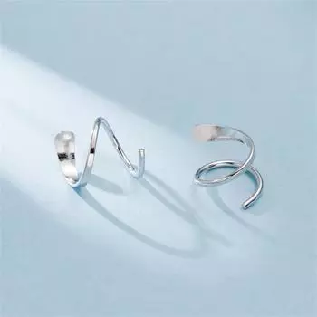925 стерлингового серебра двойные серьги-кольца для одиночного пирсинга женщин девушек